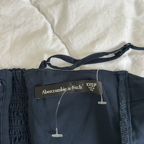 ABERCROMBIE & FITCH Women’s Camille Satin Slit Midi Slip Dress Blue Size XXS P - Picture 16 of 16